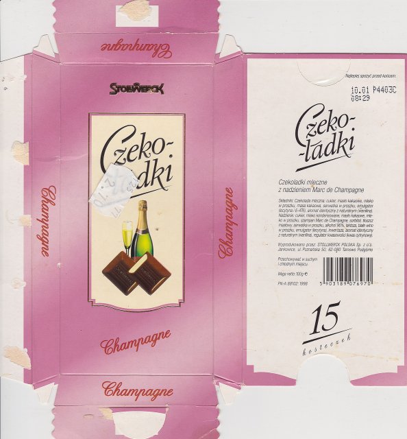 Stollwerck pion czekoladki Champagne