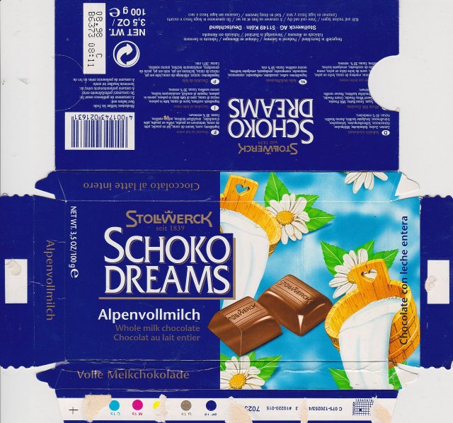 Stollwerck poziom Schoko Dreams Alpenvollmilch