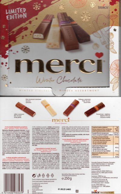 Storck Merci Winter Chocolate limited edition