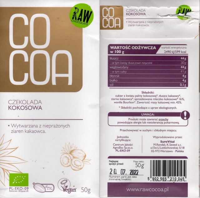 SuroVital COCOA kokosowa