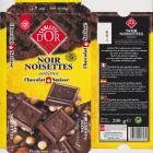 Tablette dOr noir noisettes