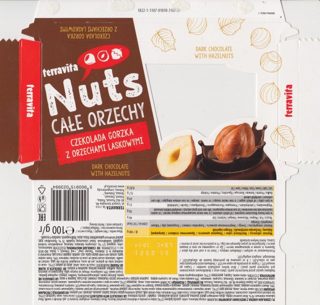 Terravita male poziom 11 nuts cale orzechy gorzka