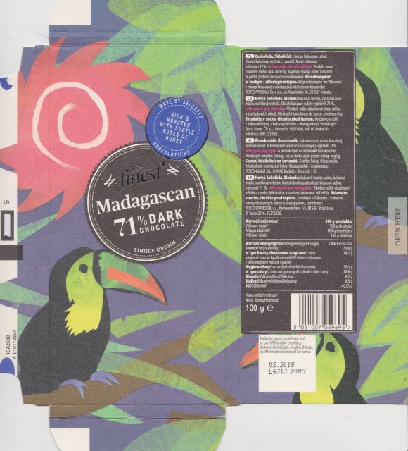 Tesco 4 finest Madagascan 71 dark