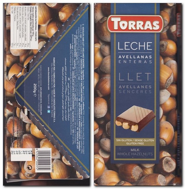 Torras Leche llet milk whole hazelnuts gluten free