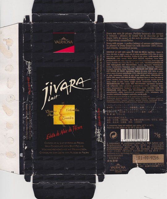 Valrhona 2 jivara lait