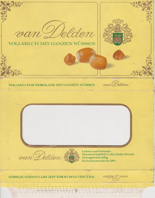 Van Delden vollmilch mit ganzen nussen