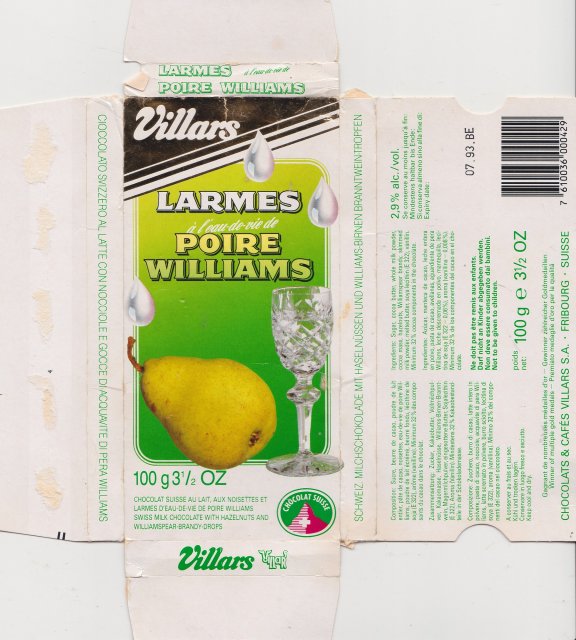 Villars 1 larmes poire williams