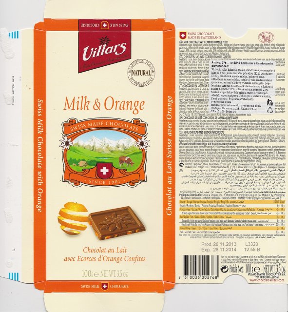 Villars 4 Milk & Orange
