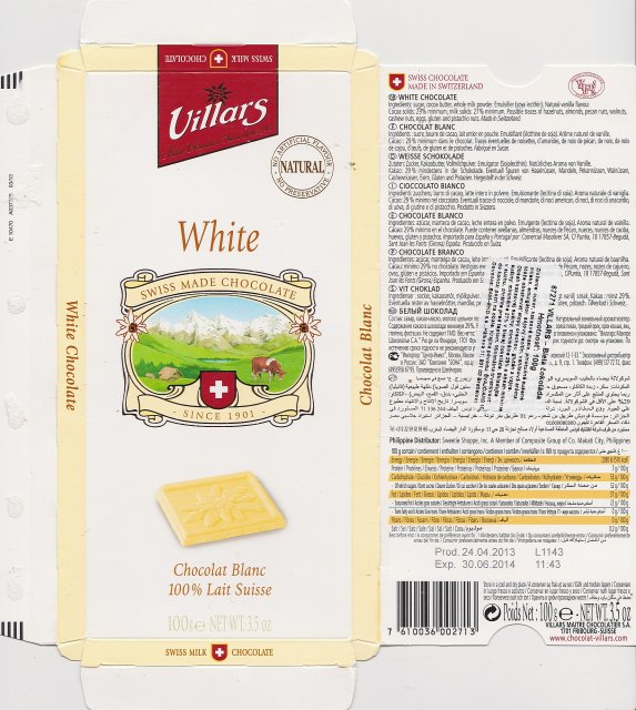 Villars 4 white natural