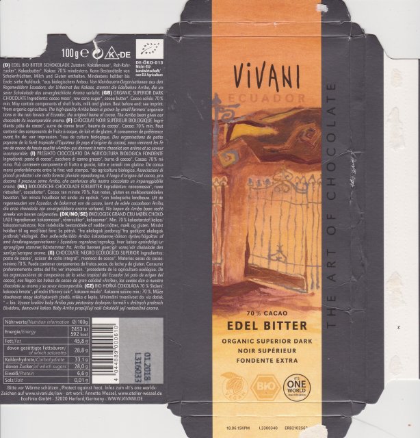 Vivani tAoC ecuador edel bitter