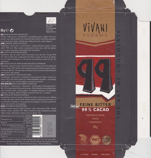 Vivani tAoC panama feine bitter 99