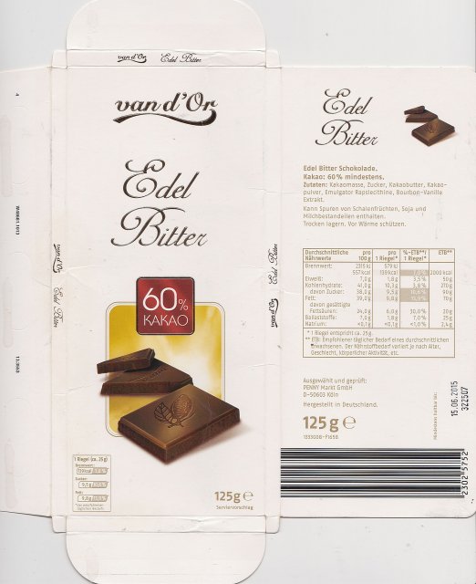 van dOr srednie pion 1 edel bitter 139kcal
