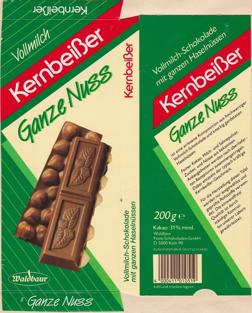 Waldbaur Kernbeisser Vollmilch Ganze Nuss _x_