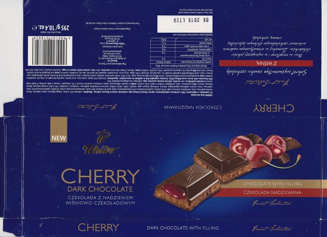 Wawel Tchibo cherry dark chocolate