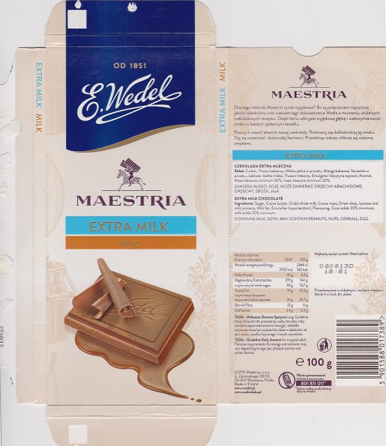 Wedel pion srednie maestria 2 Extra Milk