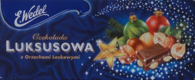 Wedel poziom srednie 3 luksusowa niebieska z orzechami laskowymi swiateczna BN 3_cr