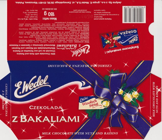 Wedel poziom srednie 3_4 z bakaliami swiateczna BN _x_