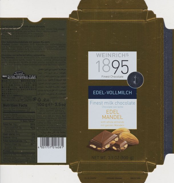 Weinrich s 1895 1 edel vollmilch edel mandel