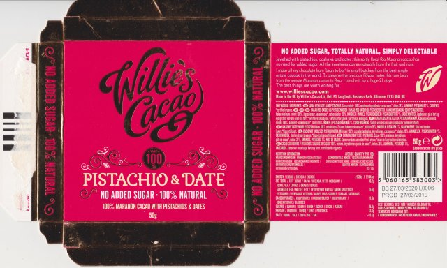 Willies pistacho date