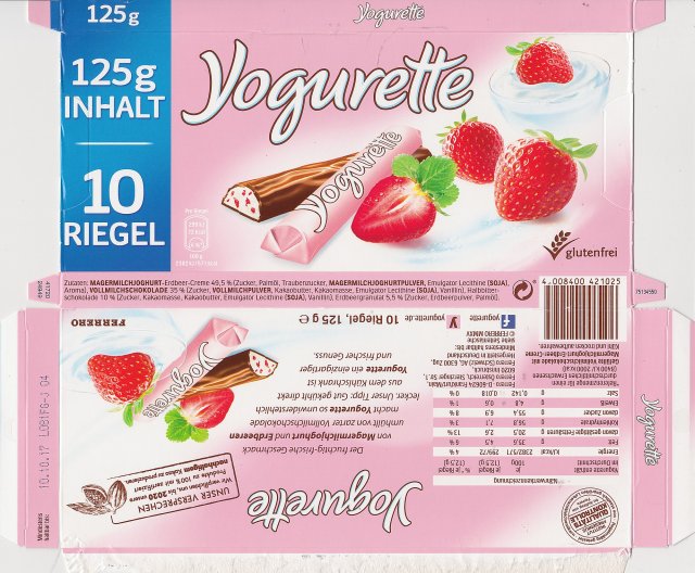 yogurette 4 72kcal glutenfrei 125inhalt