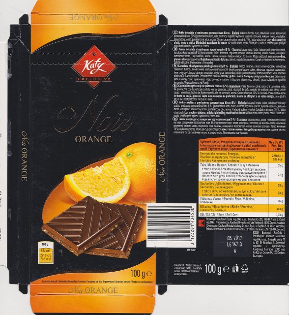 Katy 2 noir orange 532kcal