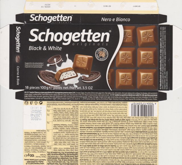 Schogetten Trumpf male 49 Black & White finest quality originals